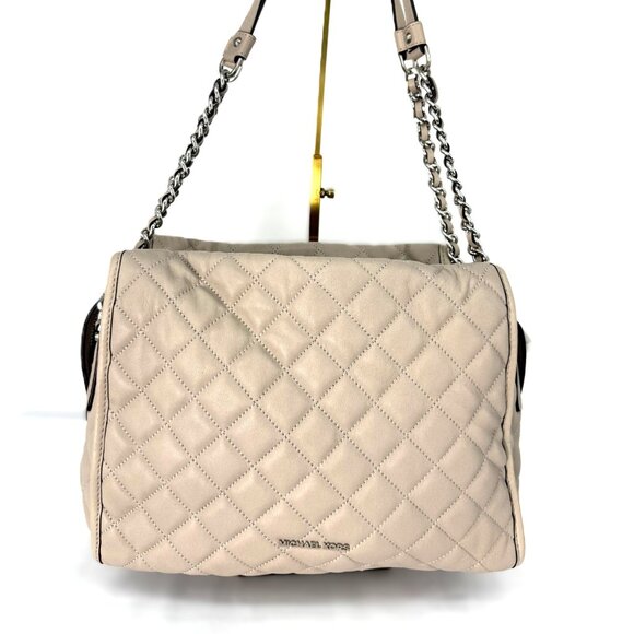 MK Michael Kors Rachel Quilted Leather XL Satchel and Wallet Brand New Set - Picture 1 of 13